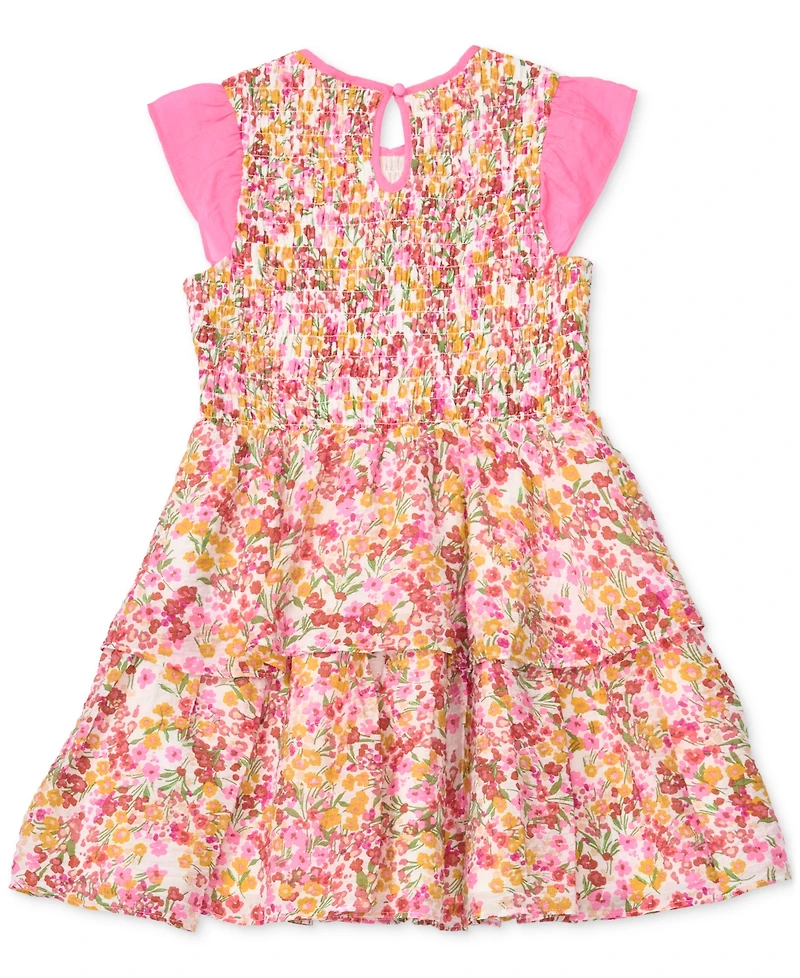 Cece Girls/Bernard Chaus Inc Girls' 6-16 Keyhole Short-Sleeve Dress