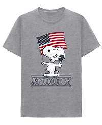 Hybrid Apparel Men's Snoopy Americana Short-Sleeve T-Shirt