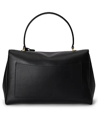 Lauren Ralph Lauren Farrah Soft Leather Medium Satchel Handbag