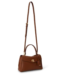 Lauren Ralph Lauren Farrah Leather Small Satchel Handbag