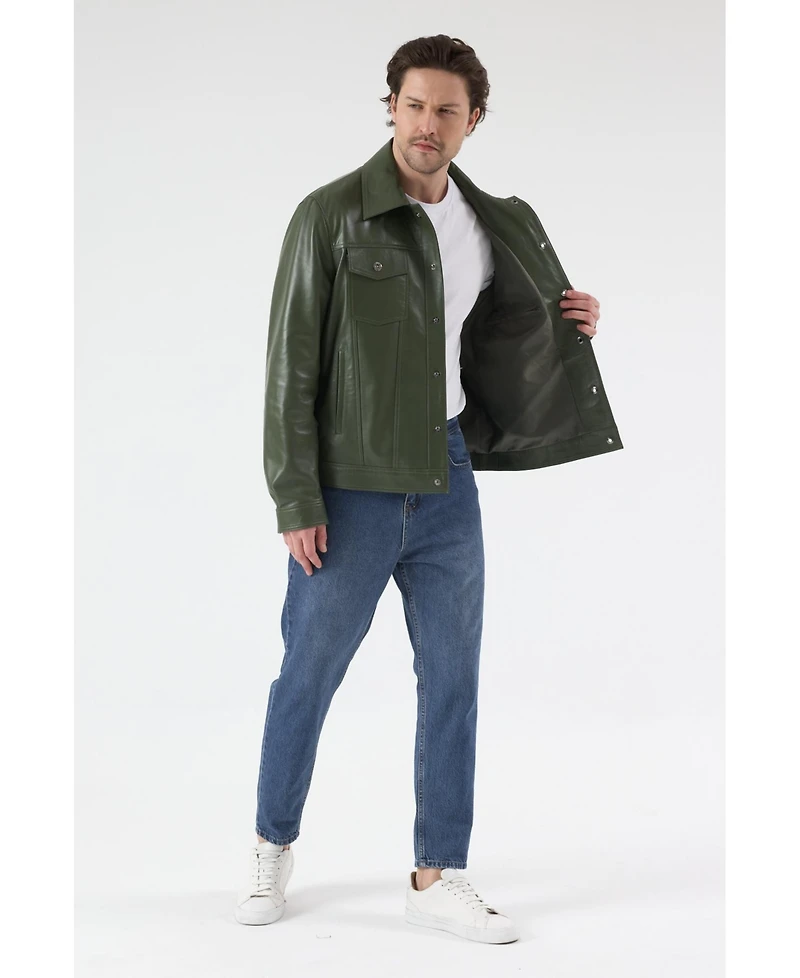 Furniq Uk Men's Leather Jacket