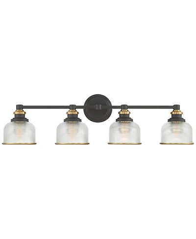 Possini Euro Design Possini Euro Poway 33" Wide and Glass 4-Light Bath Light