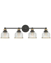 Possini Euro Design Possini Euro Poway 33" Wide and Glass 4-Light Bath Light