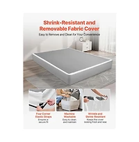 Sugift Queen Box Spring Mattress Foundation Heavy Duty Metal Bed Frame 9 Inch