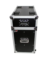 ProX Xs-6XBP2424 Ata-300 Style Flight Road Case with Casters, Holds 6 Pieces 24"x24" Aluminum Base Plates
