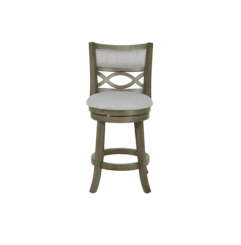 New Classic Furniture Manchester Wood Swivel Counter Stool With Fabric Seat (Set of 2