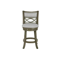 New Classic Furniture Manchester Wood Swivel Counter Stool With Fabric Seat (Set of 2