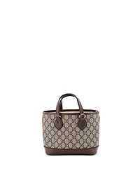 Pre-Owned Gucci Mini Ophidia Top Handle Shopping Tote Gg Coated Canvas and Leather