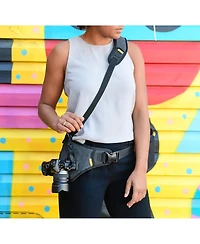 Cotton Carrier SlingBelt Carrying System with Tether for 1-Camera
