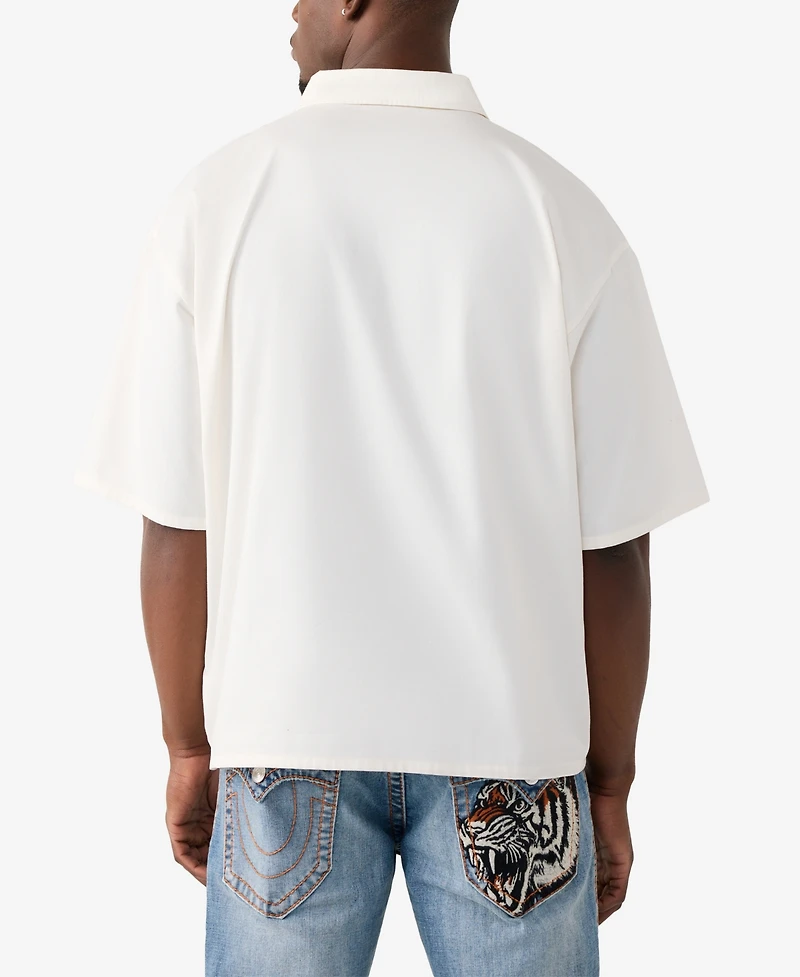True Religion Men's Half-Zip Regular-Fit Shirt