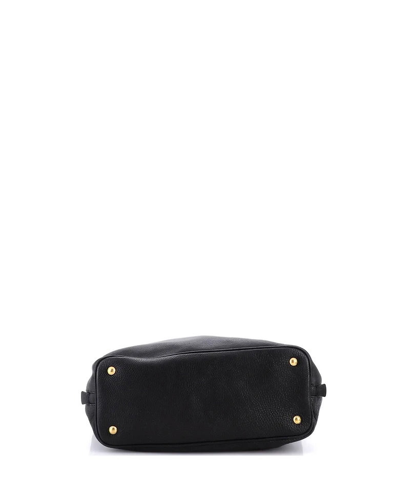 Pre-Owned Prada Side Zip Convertible Tote Vitello Daino