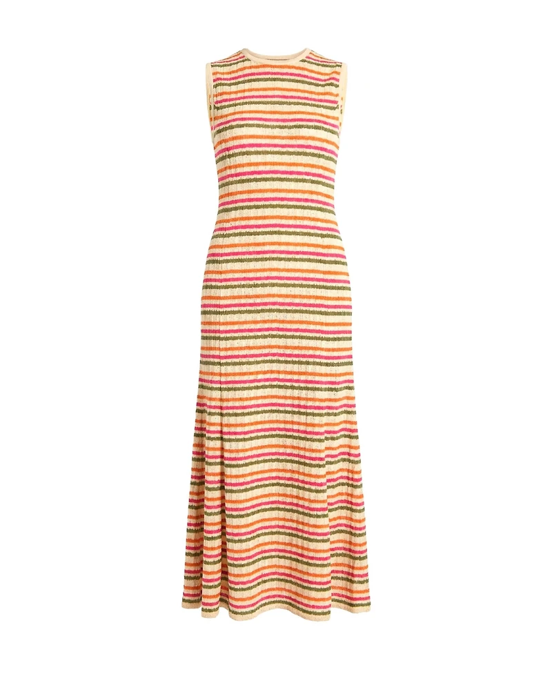Ivonne Women's Sleeveless Striped Knit Maxi Dress