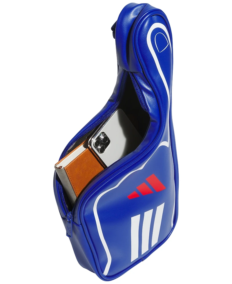 adidas Men's Finger Design Zip-Up Crossbody Bag