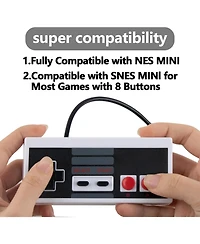 ECHTPeak Classic Nes Controllers for Nes 8 Bit Entertainment System Console Control Pad