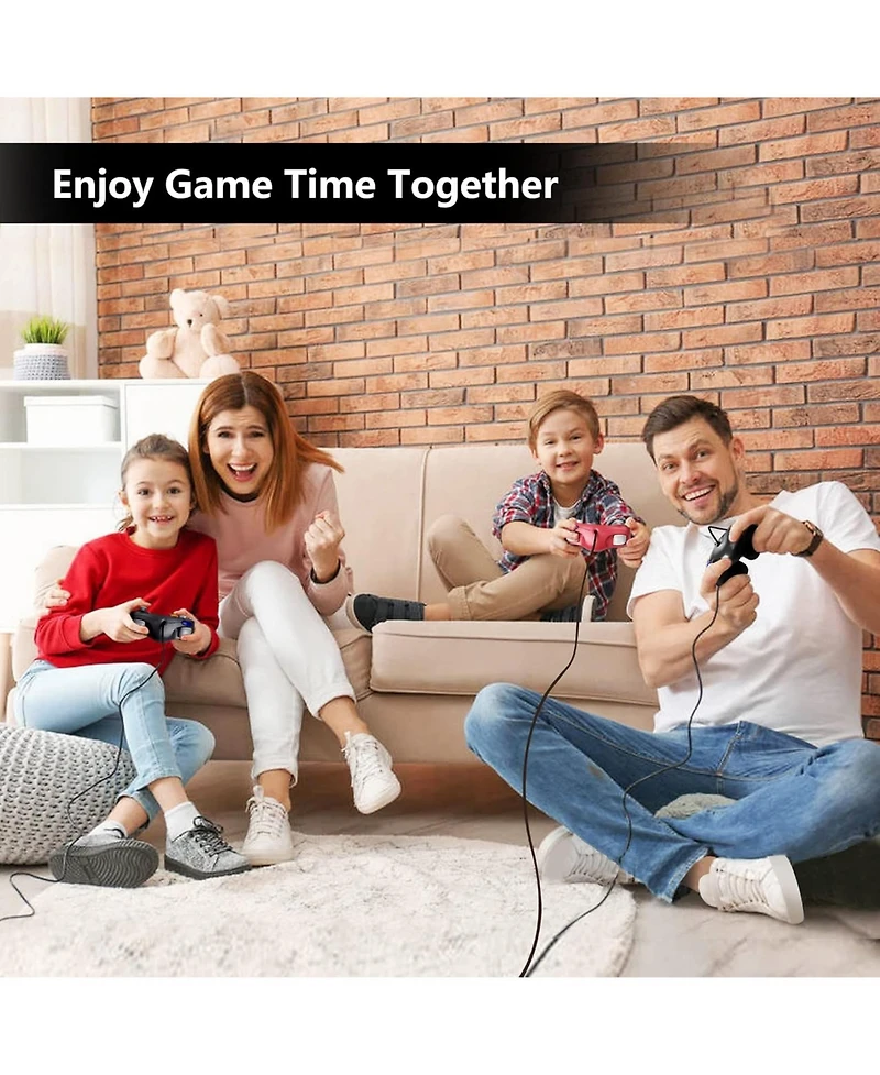 ECHTPeak Ngc Gc Controller Classic Wired Gamepad Joystick for Gamecube Wii Game Console (2 Pack)