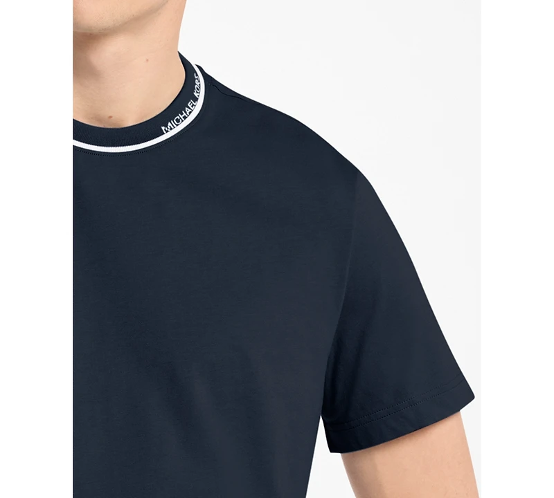 Michael Kors Men's Contrast Tipping Crewneck T-Shirt