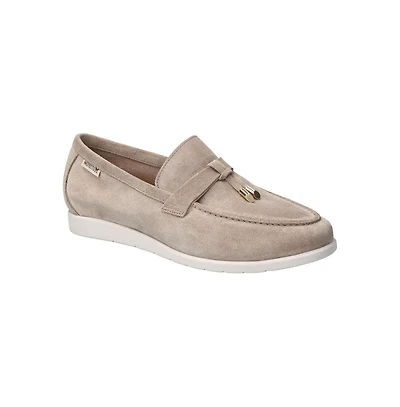 Mephisto Valenza Taupe Suede Loafer