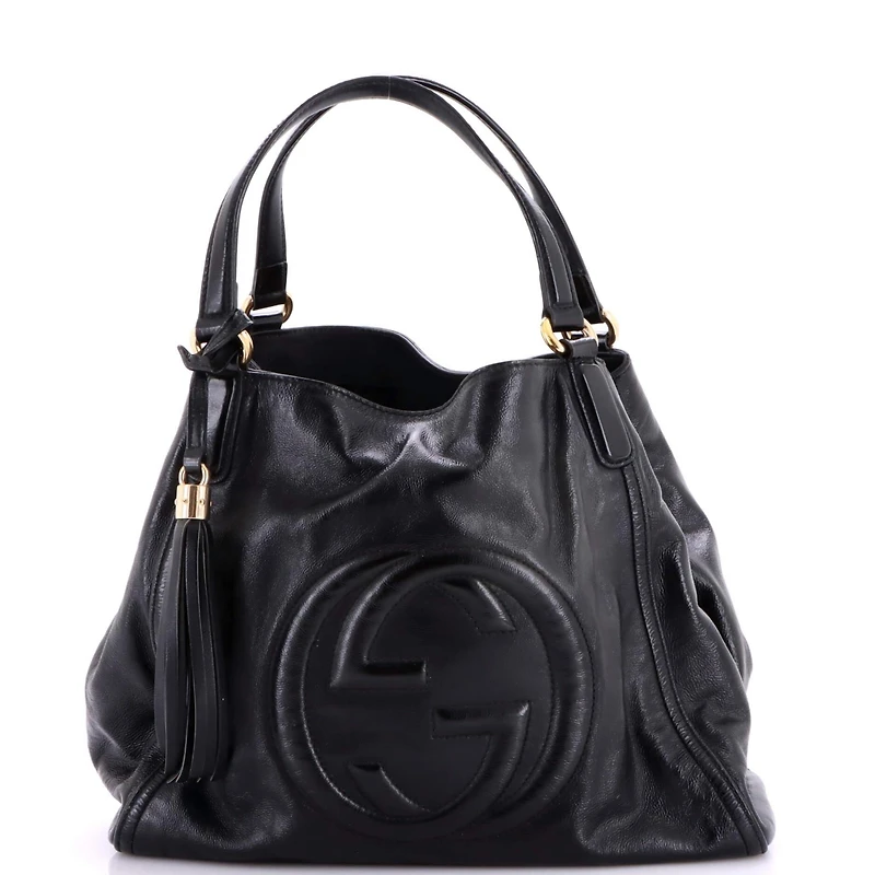 Pre-Owned Gucci Medium Soho Shoulder Bag Leather