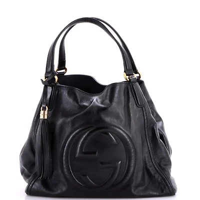 Pre-Owned Gucci Medium Soho Shoulder Bag Leather
