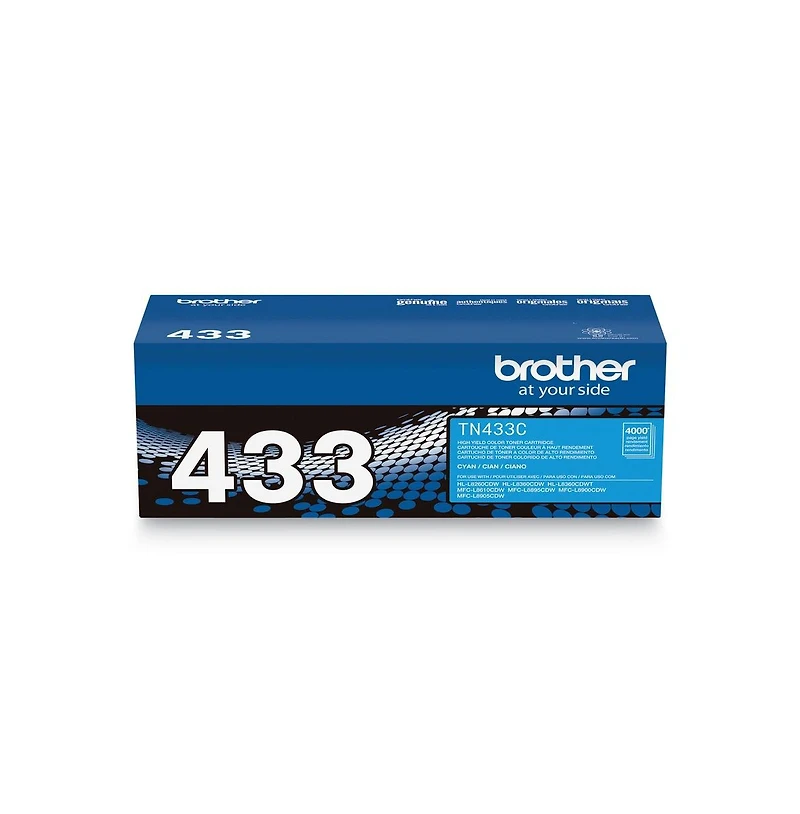 Brother TN433C 4,000 Page-Yield High-Yield Toner