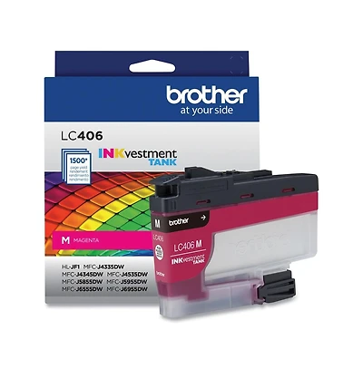 Brother LC406MS INKvestment 1500 Page Yield Ink Cartridge