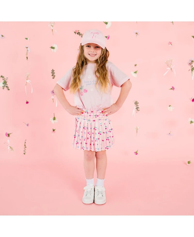 Sweet Wink Little Girl's Cherry Good Day Short Sleeve T-Shirt
