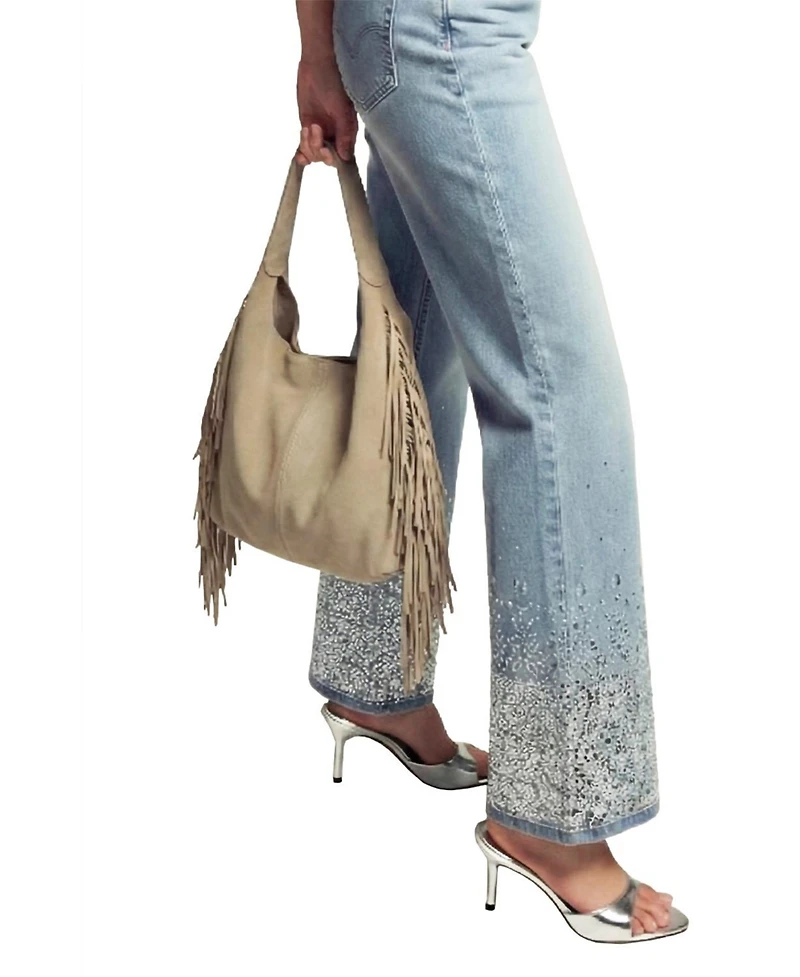 Elle Collection Suede Fringe Bag