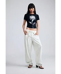 Desigual Women's Baggy Pants Buttons