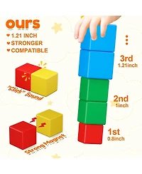 Gnuadz Magnetic Blocks Building Toys Stem Educational Montessori Gifts Ages 3-6