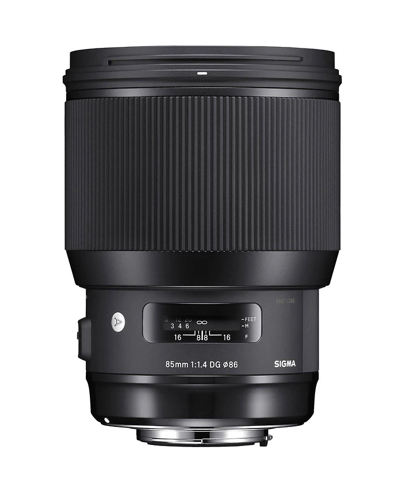 Sigma 85mm f/1.4 Dg Hsm Art Lens for Nikon F, Bundle with Slik U8800L 3-Section Aluminum Tripod with Hybrid 3-Way Pan Head, Cleaning Kit, Cleaning