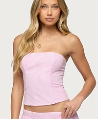 Edikted Women's Amaliah Striped Strapless Corset