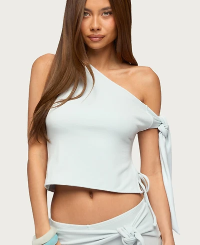 Edikted Women's Adara Tied One Shoulder Top