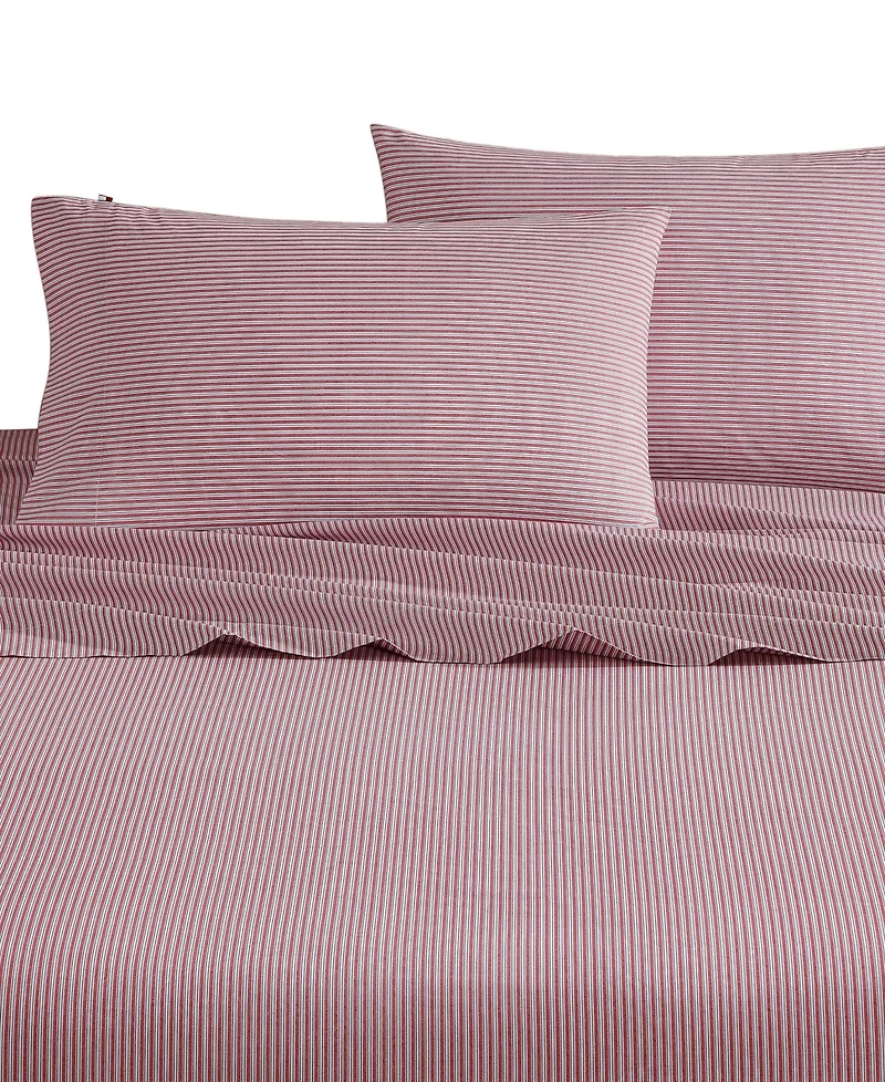 Tommy Hilfiger Highland Ticking Stripe Cotton Percale 2-Pc. Pillowcase Set