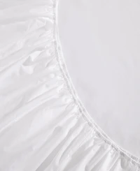 Tommy Hilfiger Essentials 300-Thread Count Solid Cotton Percale Fitted Sheet