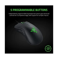 DeathAdder Essential Wired Ergonomic Gaming Mouse - Black