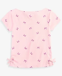 Epic Threads Girls' 5-20 Bows-Print Ribbed Tee, Macy's Exclusive