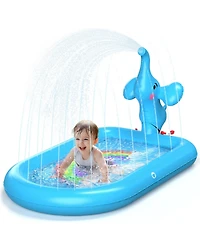 Gnuadz Elephant Splash Pad Sprinkler Pool Outdoor Play Mat Toddler Birthday Gift