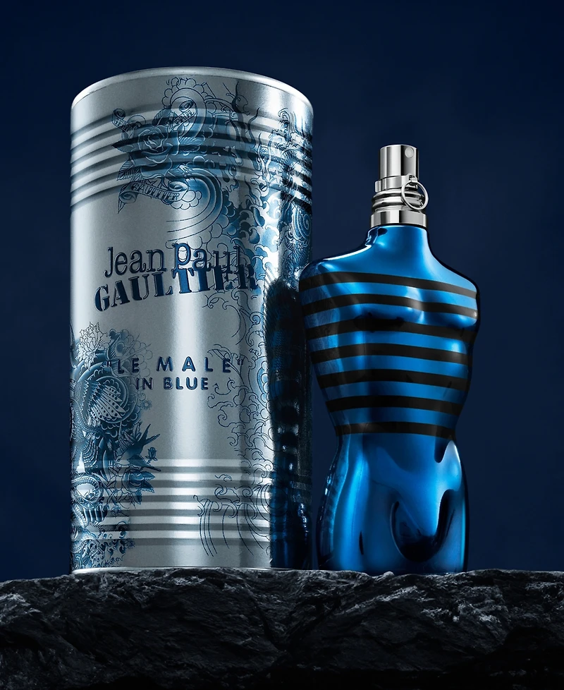 Jean Paul Gaultier Le Male in Blue Limited Edition Eau de Parfum Spray, 4.2 oz.