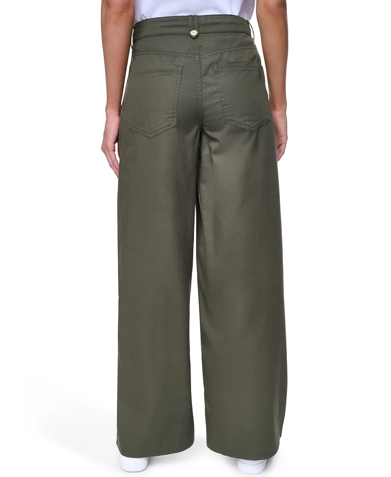 Nautica Women's Cotton-Blend Drawstring Relaxed-Fit Pants