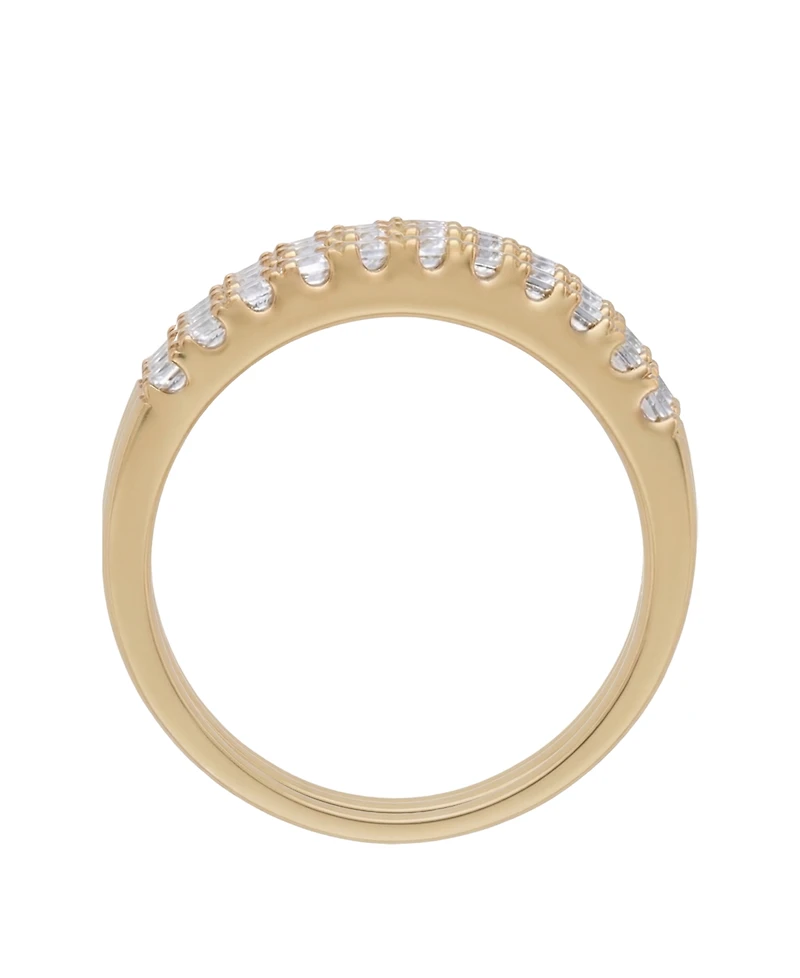 Macy's 3-Piece Lab Grown Diamond Ring Set (1 ct. t.w.) in 14k Yellow Gold