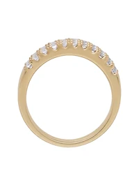 Macy's 3-Piece Lab Grown Diamond Ring Set (1 ct. t.w.) in 14k Yellow Gold