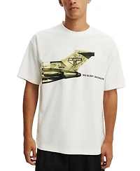 Cotton On Men's Modern Box-Fit Premium Music T-Shirt