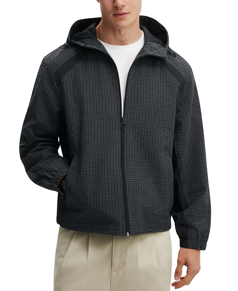 Cotton On Men's Hooded Spray Long-Sleeve Jacket