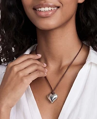 Ettika Heart Pendant Adjustable Cord Necklace