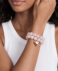 Ettika Luck and Love Turquoise Stretch Bracelet