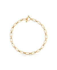 Ettika Golden Flat Rectangle Chain Necklace