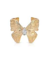 Ettika 18k Gold-Tone Butterfly Cuff Bracelet