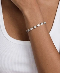 Ettika Everyday Crystal Silver-Plated Link Bracelet