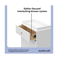 Storkcraft California 3 Drawer Chest With Topper with Driftwood