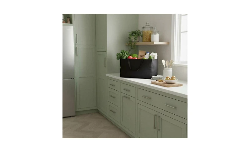 Household Essentials Teal Striped Krush Container All-Purpose Utility Tote